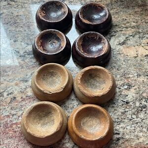 BAKELITE Furniture Carpet Protector CASTOR Cups natural and brown